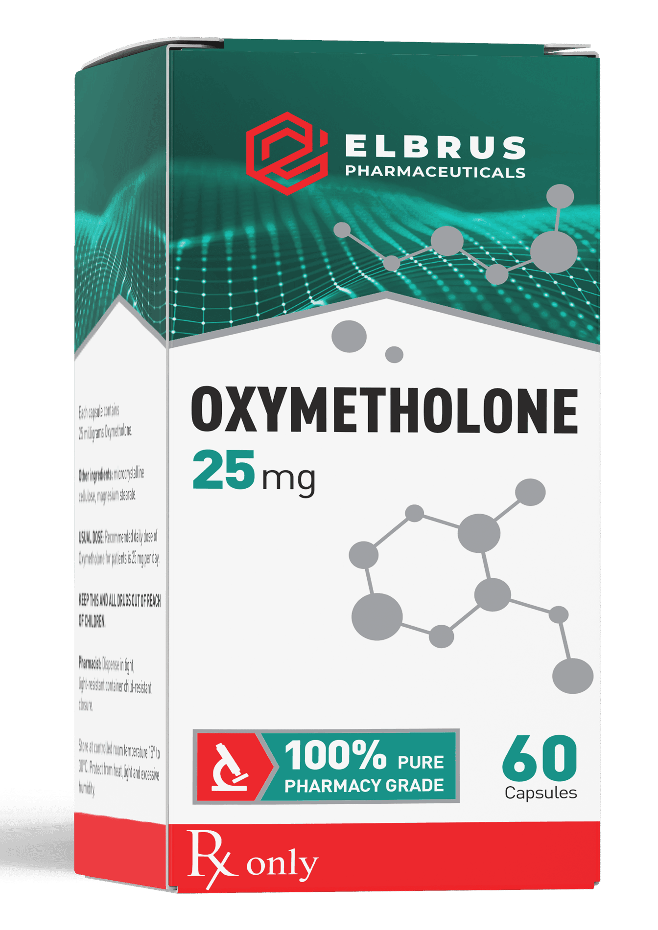 Elbrus Pharmaceuticals Oximetolona 25