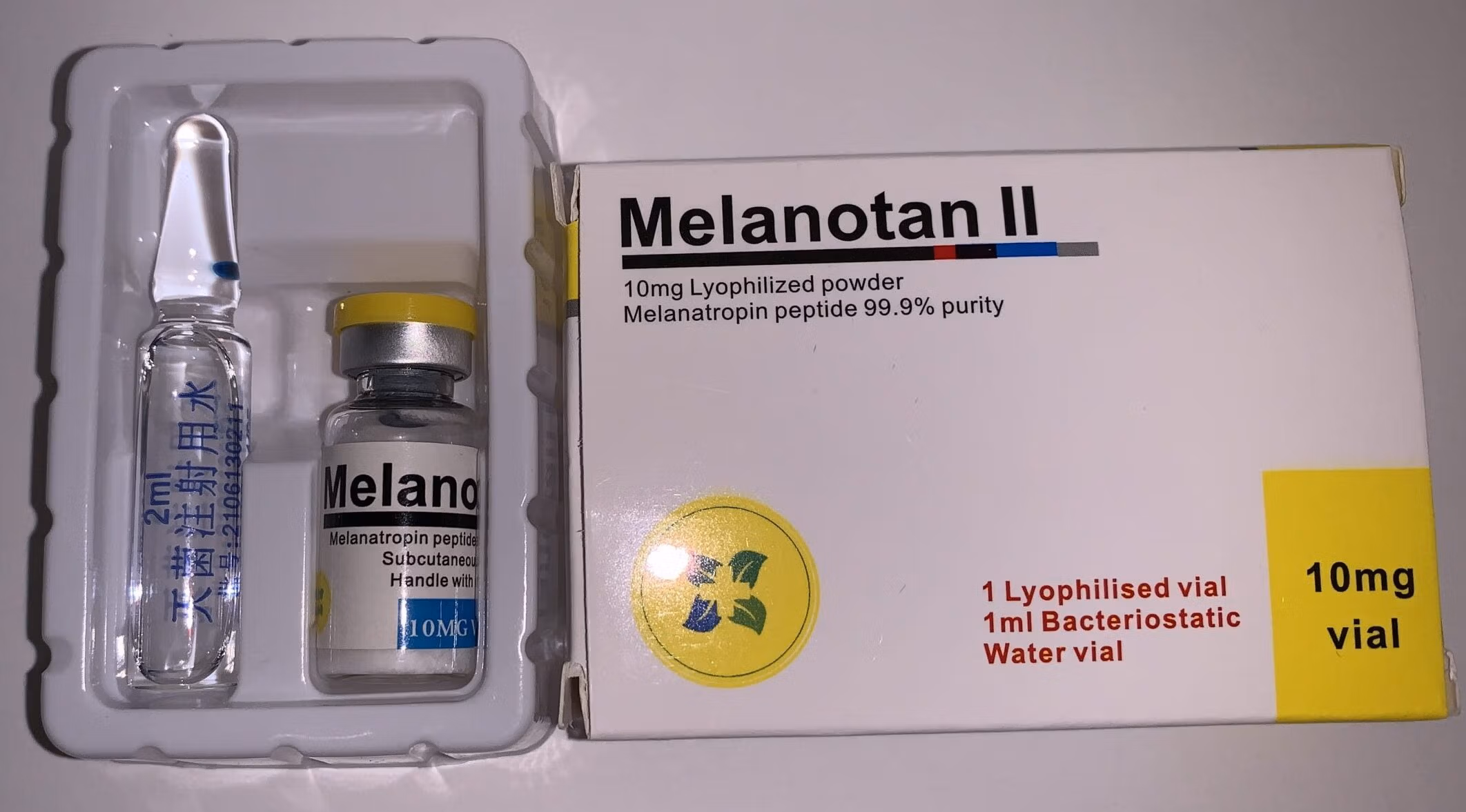 Unique Pharma Melanotan II 10 mg (škatla + voda) Unique Pharma Melanotan 2