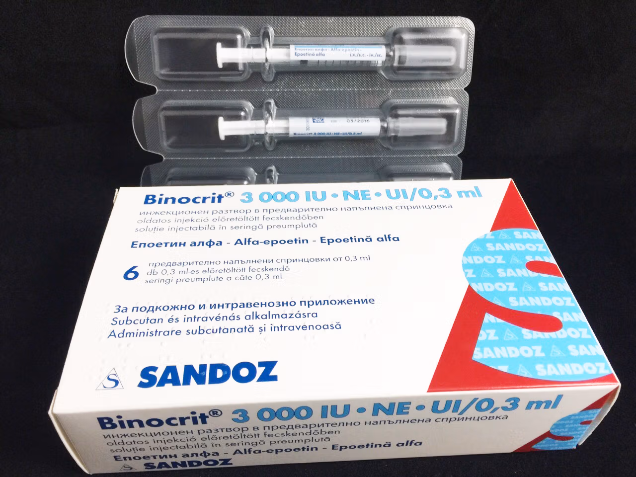 Sandoz EPO Binocrit 6 x 3000IU